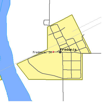 Fredonia map