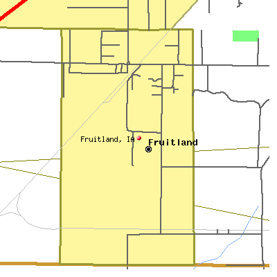 Fruitland map