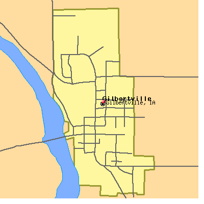 Gilbertville map