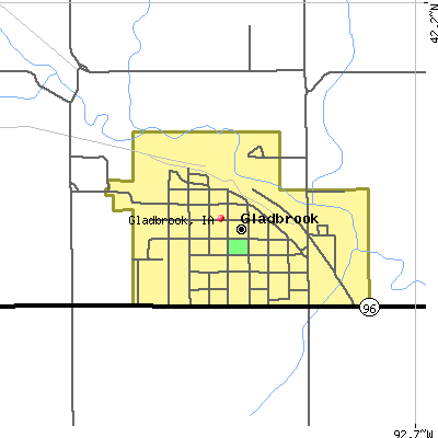 Gladbrook map