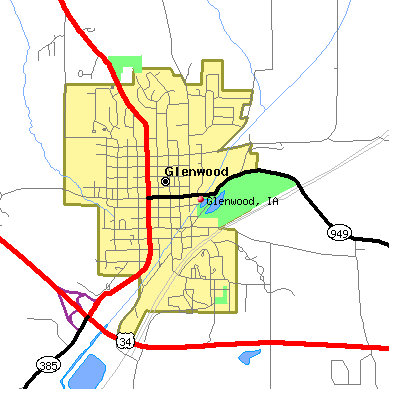 Glenwood map