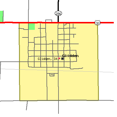 Glidden map