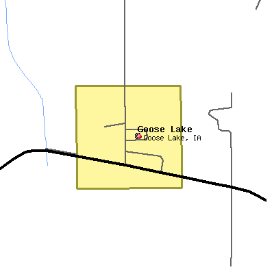Goose Lake map