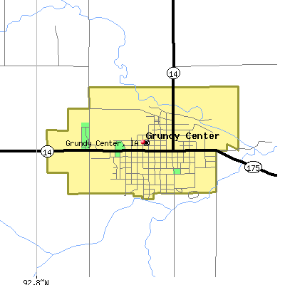 Grundy Center map