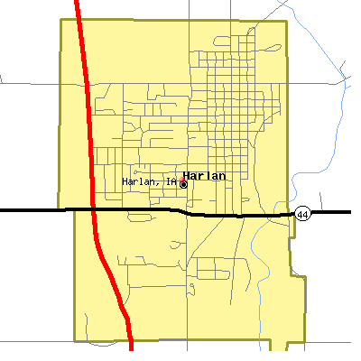 Harlan map