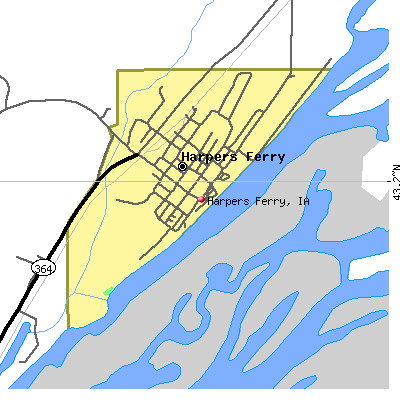 Harpers Ferry map