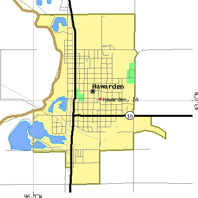 Hawarden map