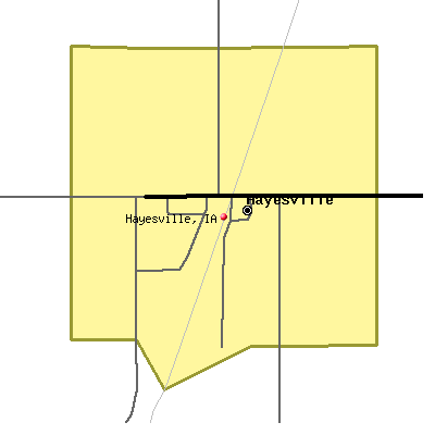 Hayesville map