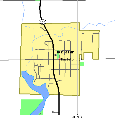 Hazleton map