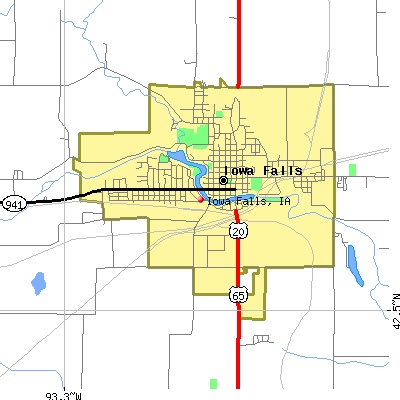 Iowa Falls map