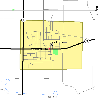 Kalona map