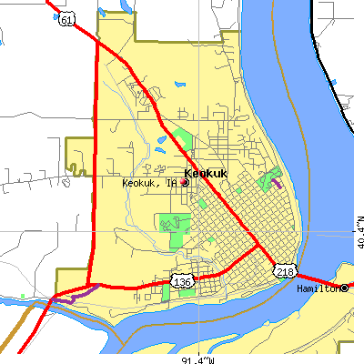 Keokuk map