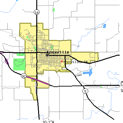 Knoxville map