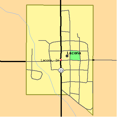 Lacona map