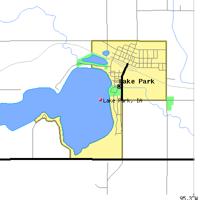 Lake Park map