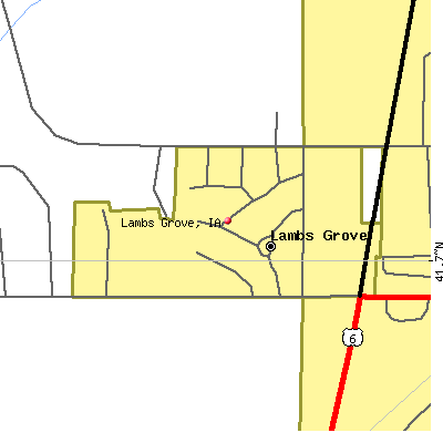 Lambs Grove map