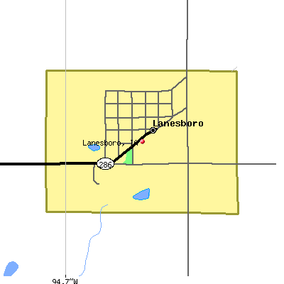 Lanesboro map