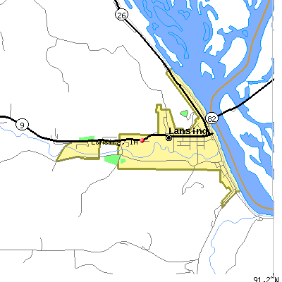 Lansing map