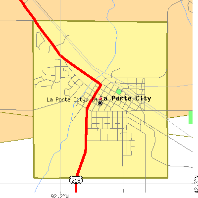 La Porte City map