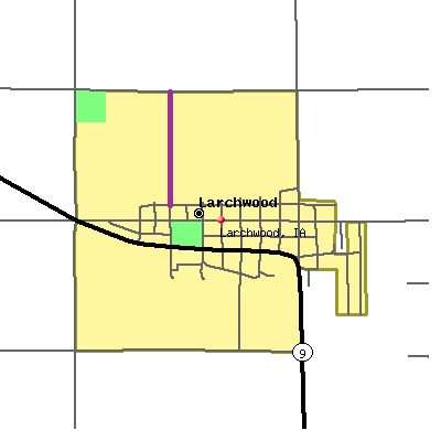 Larchwood map