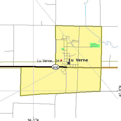 Lu Verne map