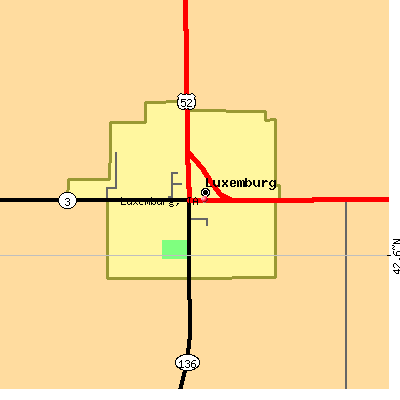 Luxemburg map