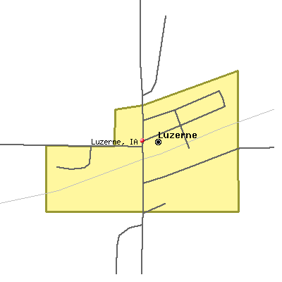 Luzerne map