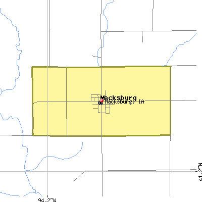 Macksburg map