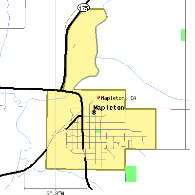 Mapleton map