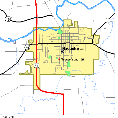 Maquoketa map
