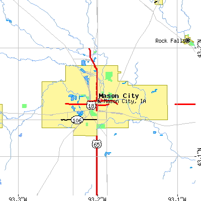 Mason City map