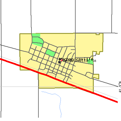 Mechanicsville map