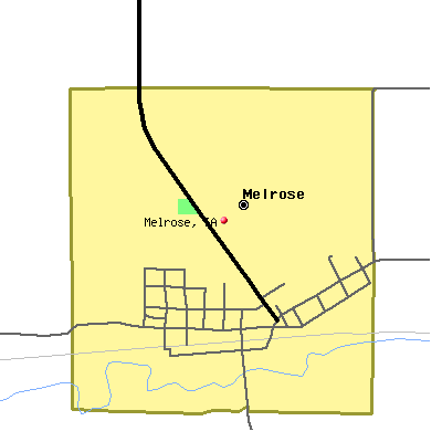 Melrose map