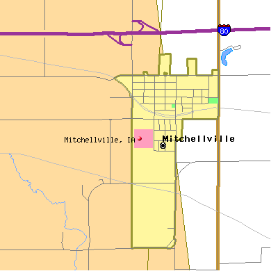 Mitchellville map