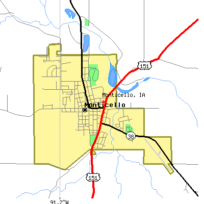 Monticello map