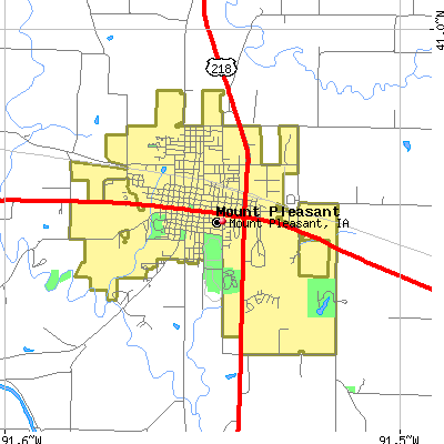 Mount Pleasant map
