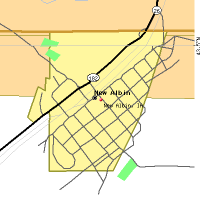 New Albin map