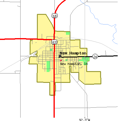 New Hampton map