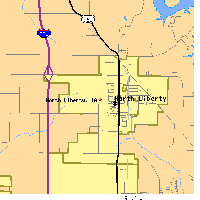 North Liberty map