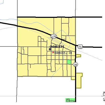 Odebolt map