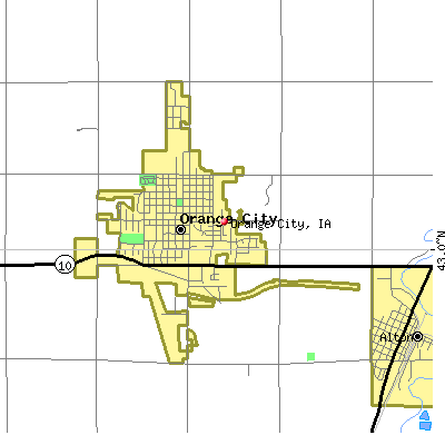 Orange City map