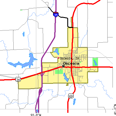 Osceola map