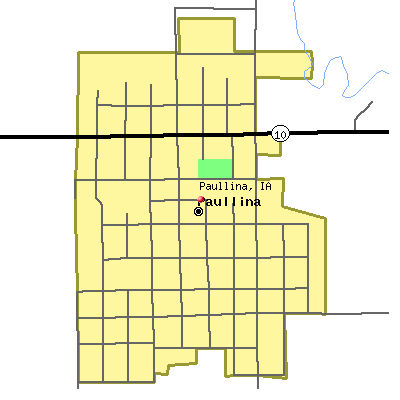 Paullina map