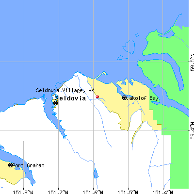 Seldovia Village map