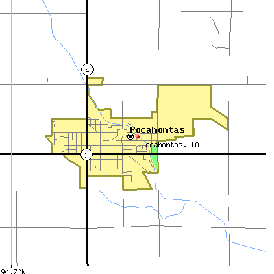 Pocahontas map
