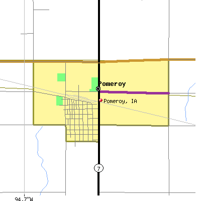 Pomeroy map