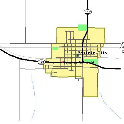 Prairie City map