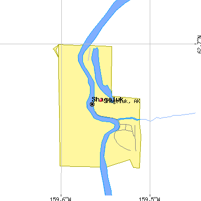 Shageluk map