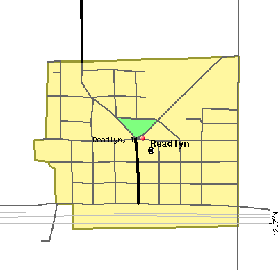 Readlyn map