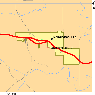 Rickardsville map